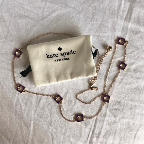 Kate Spade Purple Layered Necklace - Picture 1 of 3